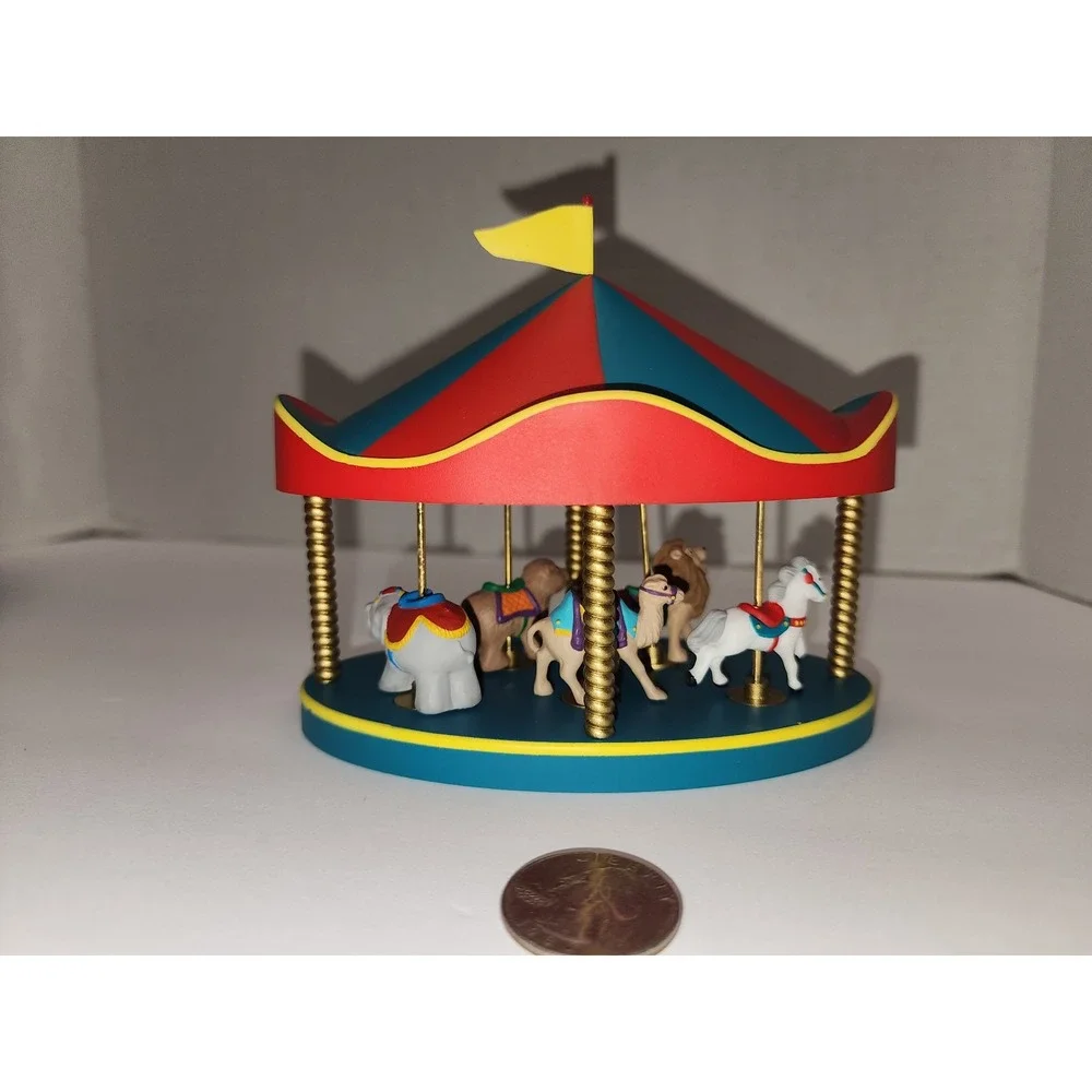 Carousel Gift‎ Set Hallmark Keepsake Merry Miniatures elephant camel horse lion